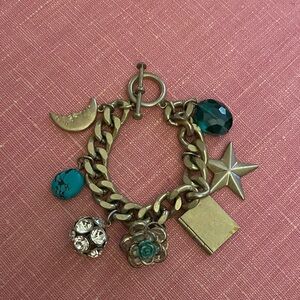 Vintage Chunky Charm Bracelet